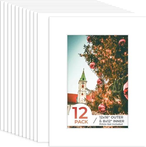 Miniatura 28 de Frametory, Marcos precortados negros de 5x7 pulgadas para fotos de 4x6 pulgadas, impresiones, obras de arte - Núcleo blanco con corte biselado