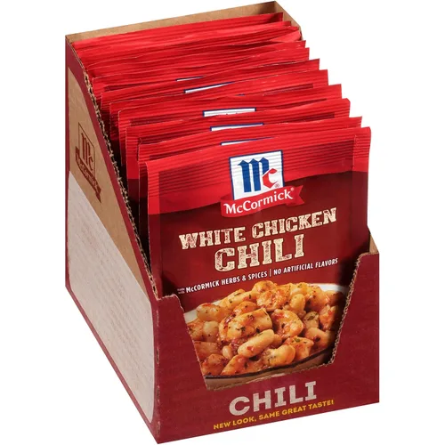 McCormick Mezcla de condimentos de chile de pollo blanco, 1.25 onzas (paquete de 12)