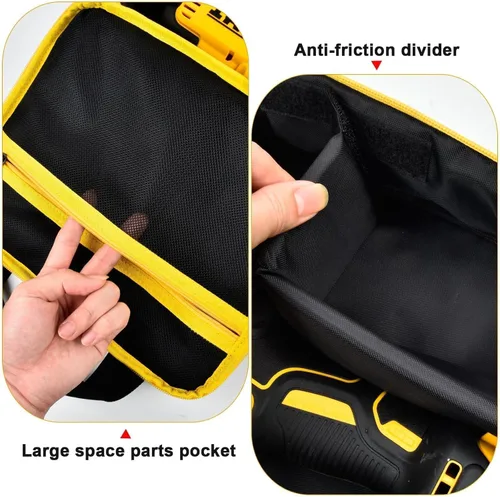 Miniatura 3 de Funda para conductor de impacto compatible con DEWALT 20V MAX XR DCF787D1 DCF845B DCF900B DCF961B DCF891B DCF899B DCF900P1 Kit de llaves Cremallera
