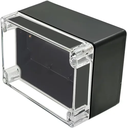 Miniatura 28 de Caja de proyecto IP65 Caja de conexiones impermeable ABS cajas eléctricas negras para bricolaje, Estuche electrónico para proyectos de energía, Caja