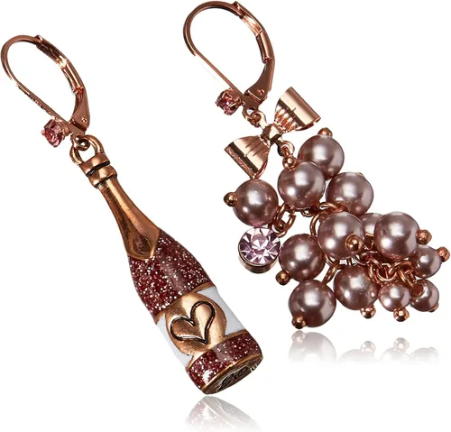 Miniatura 2 de Betsey Johnson Non-Matching Flower Earrings