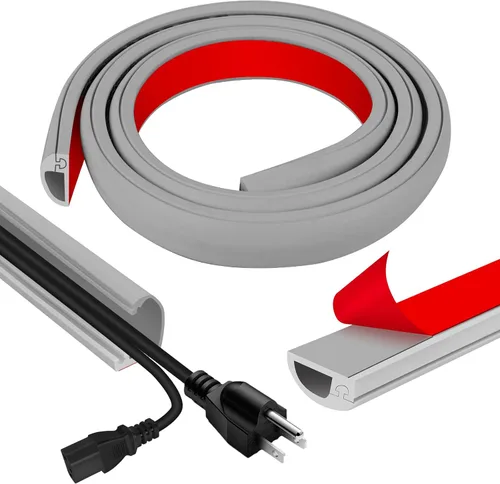 Miniatura 9 de Cubierta de pared para cable, 39 pulgadas, autoadhesivas, para cables en la pared, cable de extensión para piso, TV montada, cavidad del hogar