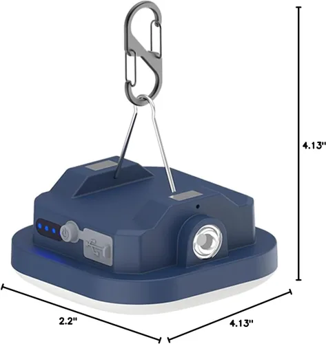 Miniatura 7 de Luces LED de campamento de 4 pulgadas recargables de 1500 lúmenes, 10000 mAh, hasta 120 horas de funcionamiento, 4 modos de luz, IP54 resistente al