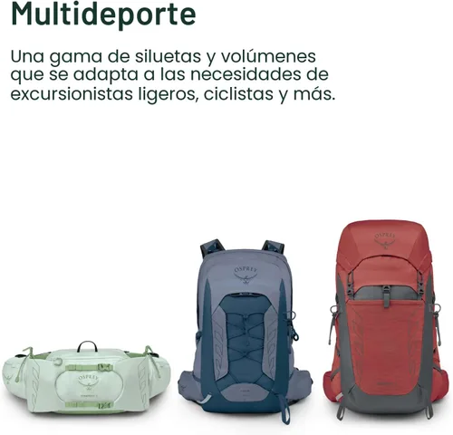 Miniatura 5 de Osprey Tempest 22L Mochila ligera de senderismo para mujer, mochila pequeña para viajes y campamentos, verde menta helada/Botánica