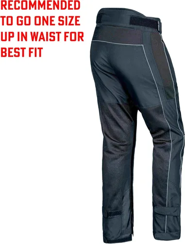 Miniatura 3 de Pantalones de malla de motocicleta para hombre, pantalones de equitación con cremallera completa para deportes powersports blindados Adv CE sobre