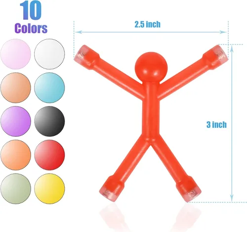 Miniatura 2 de 60 piezas de juguetes magnéticos para hombres y personas, imanes para niños, juguetes de viaje, para imanes de refrigerador, oficina, decoración