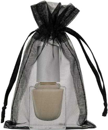 Miniatura 12 de 50 bolsas de papel de regalo de 4 x 6 pulgadas, tela de tul transparente de organza, bolsa de cordón blanco para baby shower, fiesta de cumpleaños