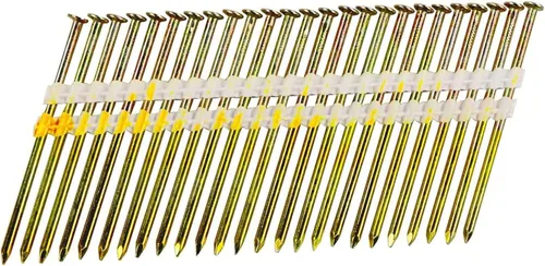 Clavos de Marco de 3 1/4 Pulgadas, Clavos de 21 Grados con Vástago Liso de Plástico Engarzados para Clavadora de Marco, 3 1/4 x.131, (500 por Caja)