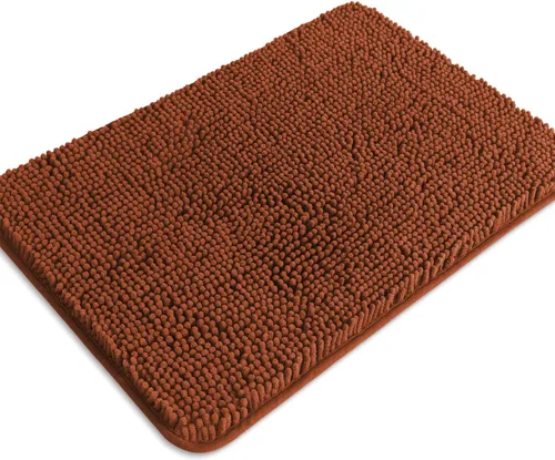 Miniatura 629 de Alfombra de baño pequeña de 12 x 18 pulgadas, lavable y absorbente, antideslizante, alfombra de baño de felpilla gruesa y suave para baño, ducha