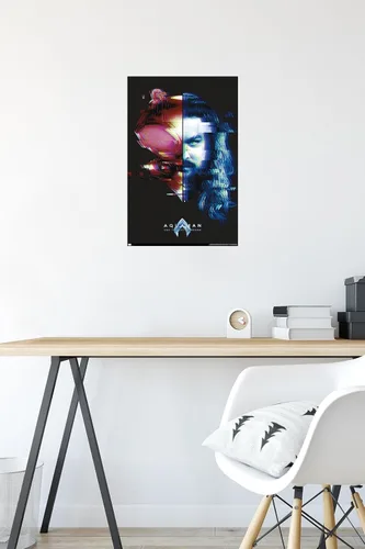 Miniatura 4 de Trends International DC Comics Movie Aquaman y el Reino Perdido - Póster de pared Faceoff, 22.4 pulgadas de largo x 14.7 W, versión premium sin marco