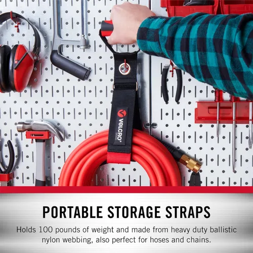 Miniatura 5 de Velcro Brand Correa de transporte resistente con asa Soporta 100 libras Almacenamiento de cable de extensión, fácil de transportar o colgar