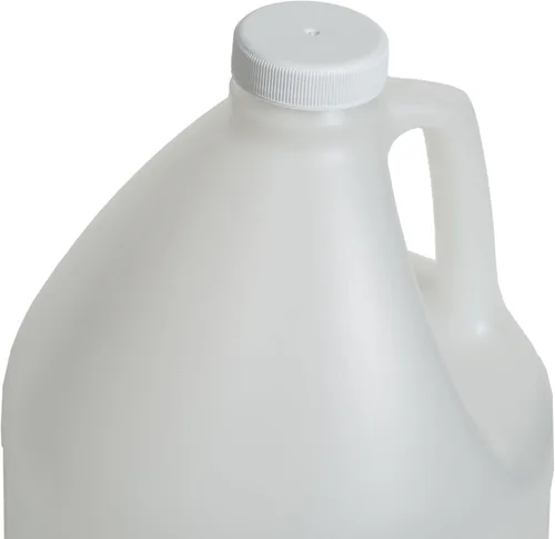 Miniatura 4 de FastRack Paquete de 2 unidades Jarra de agua de 1 galón de plástico con tapa Jarra de agua de un galón blanca de grado alimenticio, libre de BPA