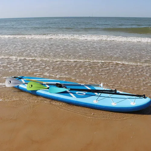 Miniatura 6 de YVLEEN SUP Paddle Board Paddle,Stand Up Paddleboard Paddles Paletas de aluminio ajustable 4 piezas flotante Kayak Paddle,Paleta convertible Turquesa