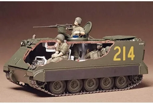 Miniatura 2 de M-113 Tanque blindado de transporte de personal del ejército de EE. UU. con soldados 1/35 Tamiya