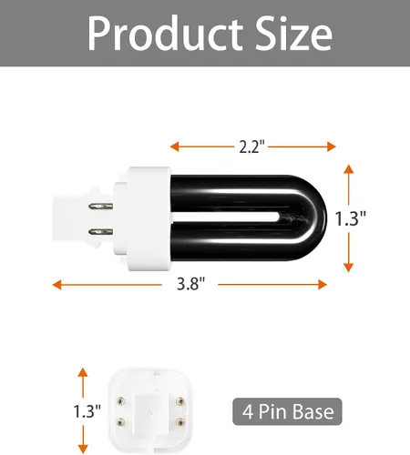 Miniatura 3 de Dichroma Bombillas de repuesto 41050 de 7 W compatibles con Dynatrap DT1260 DT1050 DT1100 DT1210 DT1250 1/2 acre para insectos y trampa