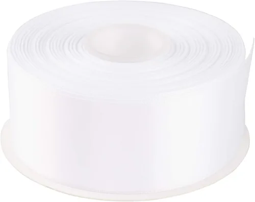 Miniatura 98 de AVANAVA Cinta de satén de doble cara de 1-1/2 pulgadas de ancho - 50 yardas (012-plateado)