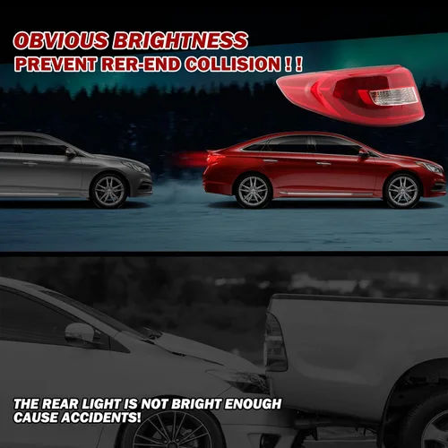Miniatura 6 de Luz trasera compatible con Hyundai Sonata 2015 2016 2017 sustituye a 92401C2000 HY2804129 (lado izquierdo del conductor)