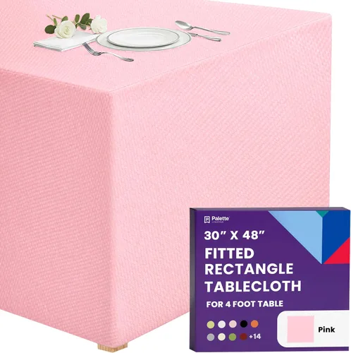 Miniatura 31 de Gee Di Moda - Mantel rectangular a medida en poliéster lavable para mesa de 4 pies, ideal para mesa de bufé, fiestas, cenas, bodas, vacaciones
