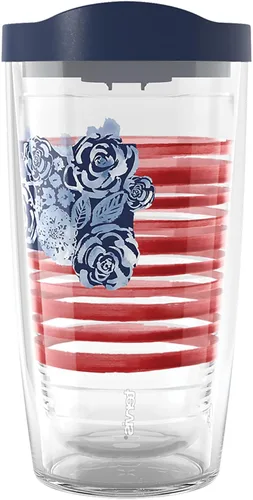 Miniatura 22 de Tervis Traveler - Vaso aislado de triple pared Sara Berrenson de algas marinas profundas mantiene las bebidas frías y calientes, 20 onzas, acero
