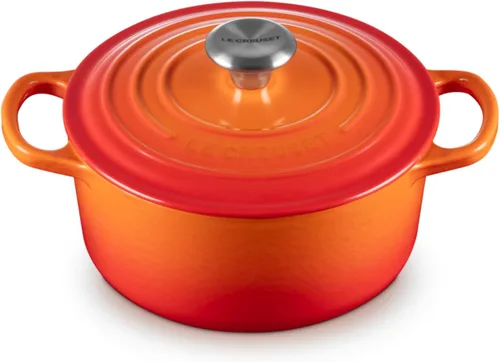 Miniatura 23 de Le Creuset Horno holandés redondo de hierro fundido esmaltado, 4.5 cuartos de galón, Marsella Marseille