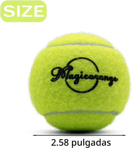 Miniatura 2 de Magicorange Pelotas de tenis, paquete de 12 pelotas de tenis de entrenamiento avanzado, pelotas de práctica, vienen con bolsa de malla para un fácil