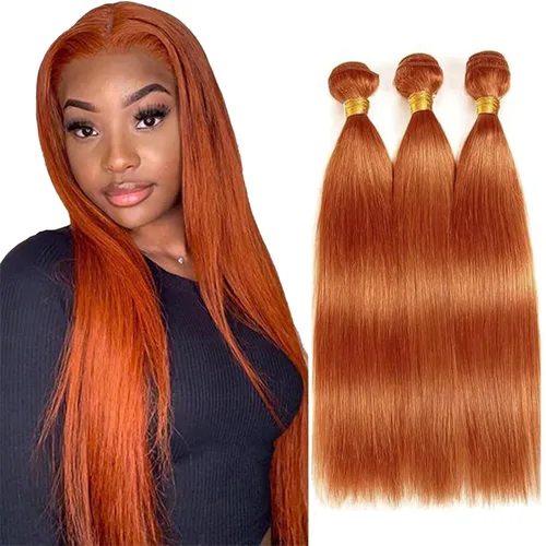 Miniatura 65 de Color 30 paquetes de cabello humano marrón onda del cuerpo paquetes 8 10 12 pulgadas brasileño virgen Remy extensiones de cabello humano doble trama