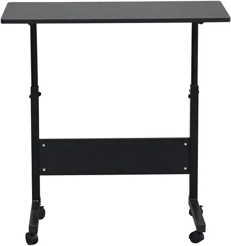 Miniatura 4 de Mesa auxiliar con ruedas para sofá, portátil, portátil, soporte de escritorio para computadora portátil con ruedas, altura ajustable, bandeja de TV