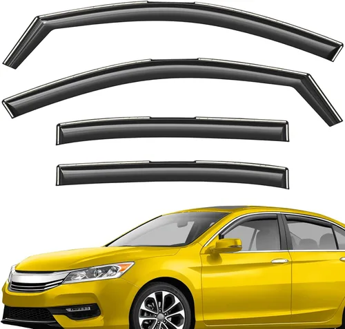 Miniatura 39 de Deflectores de ventana extra duraderos en el canal, protectores de lluvia aptos para Toyota RAV4 2019-2025, viseras solares, ventilación de viento