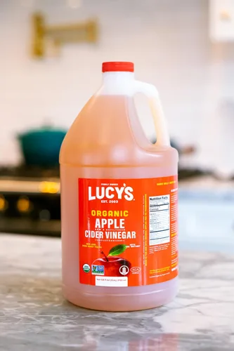 Miniatura 5 de Lucy's Propiedad familiar: vinagre de sidra de manzana crudo orgánico sin OMG del USDA, sin filtrar, sin pasteurizar, con la madre