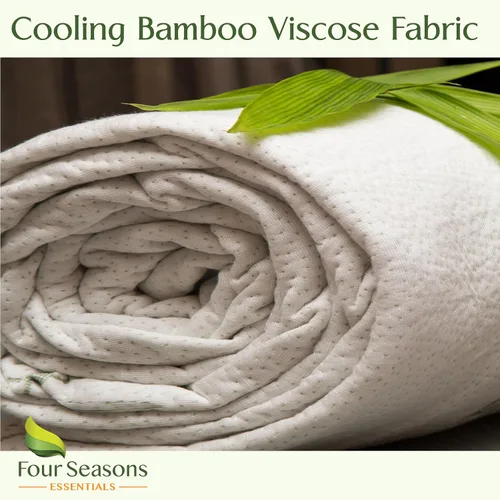 Miniatura 7 de Four Seasons Essentials Protector de colchón impermeable de tamaño individual – Viscosa refrescante derivada de la funda de colchón de sábana bajera