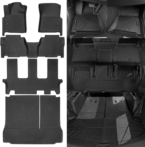 Miniatura 28 de Alfombrillas de piso Naibeve para Ford Edge 2015 2016 2017 2018 2019 2020 2021 2022 2023 2024 2025 - Ajuste personalizado para todo clima