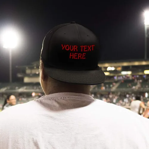 Miniatura 5 de Sombreros Snapback para hombres y mujeres con texto personalizado y letra plana