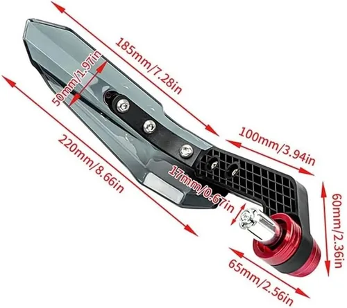 Miniatura 5 de Motorbike Handlebar HandGuards Fit for FZ8 FZ 8 for FAZER 2010-2014 2013 2012 2011 Motorcycle Handguard Shield Hand Guard Protector Windshield
