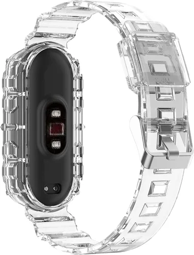 Miniatura 12 de REYDA Correa de silicona compatible con Xiao Mi Smart Band 7/Mi Smart Band 6/Mi Smart Band 5, suave y flexible y transpirable, pulsera de silicona