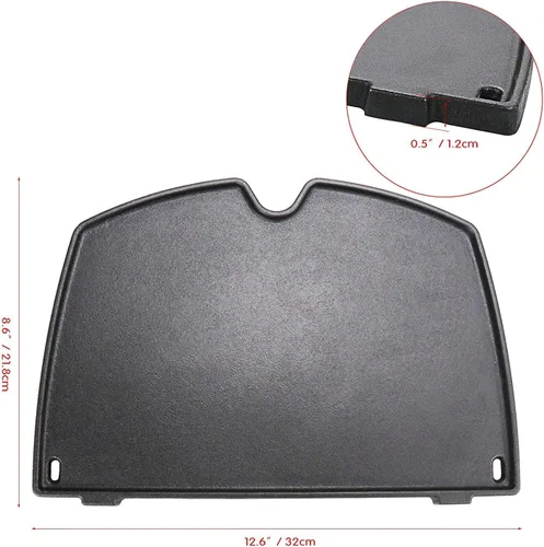 Miniatura 3 de Uniflasy 6558 Placa de Plancha de Hierro Fundido para Parrillas de Gas Weber Q1200 Q1000 Q120 Q100 Series, Piezas de Repuesto de Plancha de Cocina