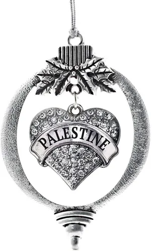 Miniatura 182 de Inspired Silver Adornos festivos de dije de corazón pave de plata con circonitas cúbicas