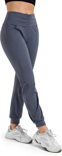 Miniatura 6 de Blaosn Pantalones deportivos fluidos para mujer con bolsillos, pantalones deportivos de yoga, entrenamiento, leggings casuales para descansar, ropa
