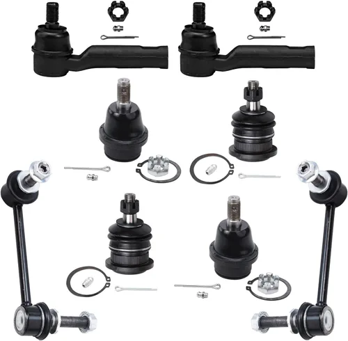 Miniatura 183 de Detroit Axle – Kit de suspensión delantera para Hyundai 2013-2018 Santa Fe 2 enlaces de barra de estabilizador 4 varillas de amarre interiores