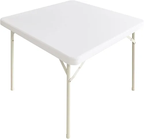 Miniatura 64 de Mantel elástico para mesa auxiliar de cóctel, ajustable de elastano, tamaño pequeño, para mesa auxiliar, 24 x 24 pulgadas, color beige