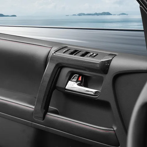 Miniatura 7 de Voodonala Panel de interruptores de ventana para Toyota 4Runner 2010-2024, cubierta de panel de manija lateral compatible con Toyota 4Runner SUV