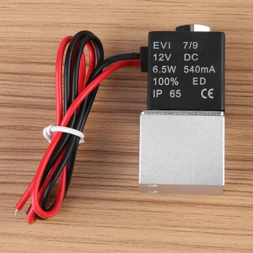 Miniatura 4 de Beduan válvula de aire solenoide eléctrica de 2 vías, normalmente cerrada, DC 12V, de 1/8" NPT