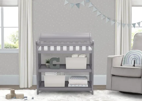 Miniatura 2 de Mesa para cambiar pañales Delta Children Eclipse con cambiador, gris