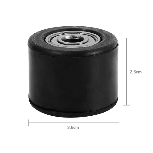 Miniatura 5 de Keenso Rodillo de cadena, rueda de polea tensor de cadena de 0.315 in, color negro, para moto motorizada de motocross, pit bike enduro motocicleta