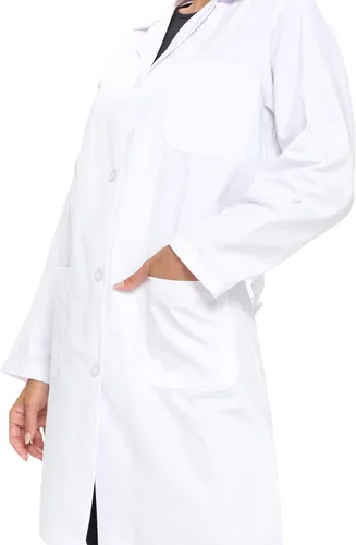 Miniatura 3 de Natural Uniforms Abrigo médico profesional de manga larga unisex de 40 pulgadas