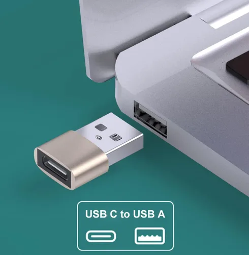 Miniatura 3 de Adaptador USB C hembra a USB macho, paquete de 3 unidades, adaptador USB tipo C a USB-A OTG compatible con iPhone 17/16/15 Samsung Galaxy
