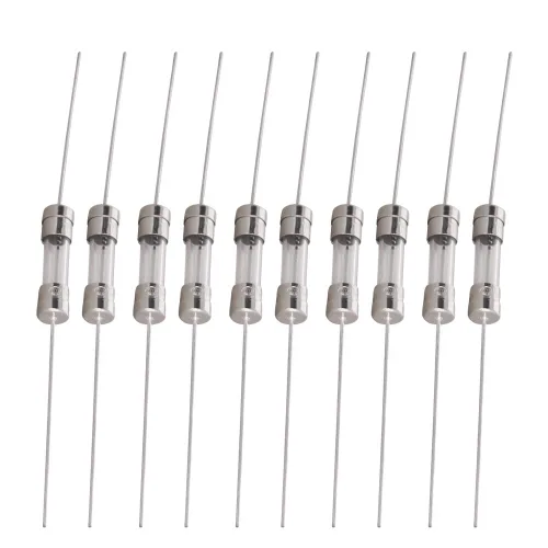 Miniatura 8 de Fielect Fusibles de tubo de vidrio axiales con cable de plomo de soplado lento de 0.197x0.787 in 2A 250V fusibles de retardo de tiempo