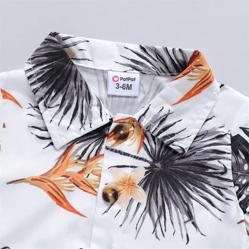 Miniatura 3 de PATPAT Baby Boy Summer Holiday Short-sleeve Shirt Set Infant Boy Shorts Set 3M-24Months
