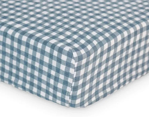 Miniatura 10 de Lulujo Sábanas de muselina para cuna, sábanas ajustables para colchón de cuna para niños y niñas, 28 x 52 pulgadas, 1 paquete de margaritas