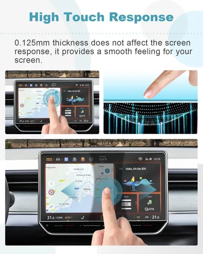Miniatura 3 de CDEFG 2 protectores de pantalla para Volkswagen VW Tiguan 2025 2026 de 12.9 pulgadas para Volkswagen VW Tiguan 2025 2026, cubierta de pantalla Nano