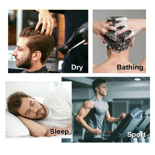 Miniatura 5 de Toupee - Pelucas de cabello humano para hombre, tupé europeo virgen, unidades de cabello humano ondulado, peluca para hombre, sistema de reemplazo